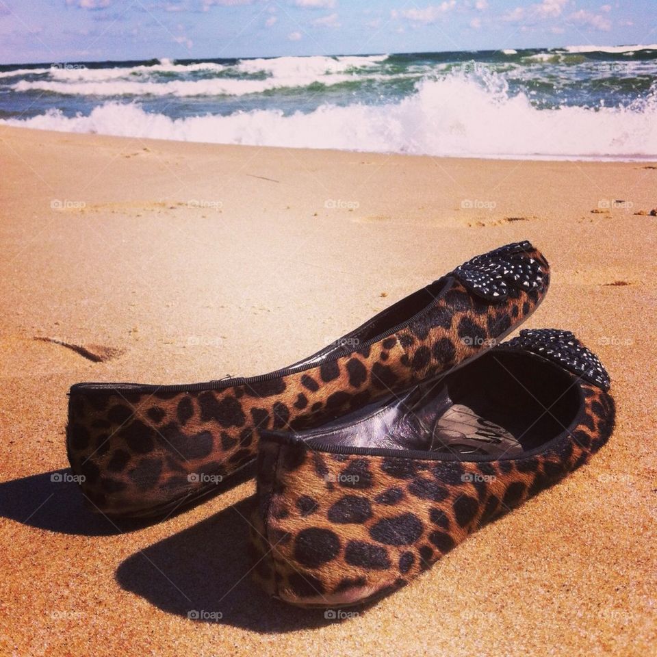Shoes on the beach