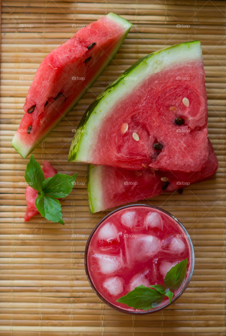 Fresh watermelon juice