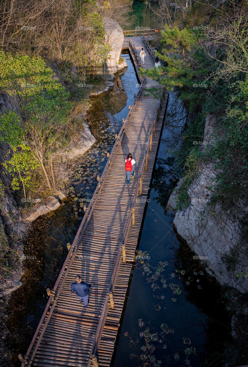 The view of bridge from the top.