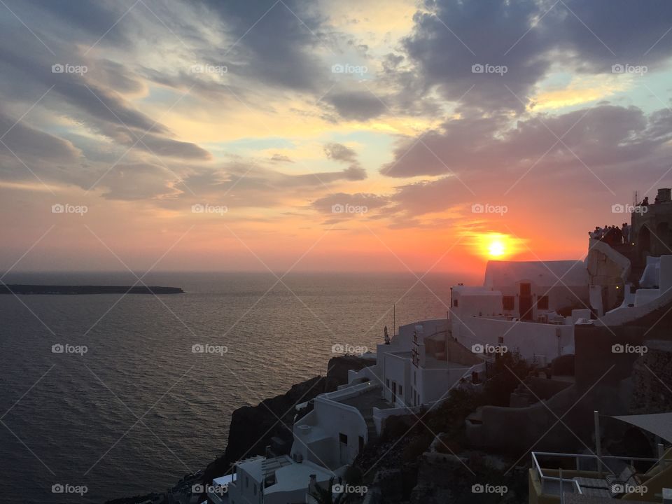 Greece sunset 