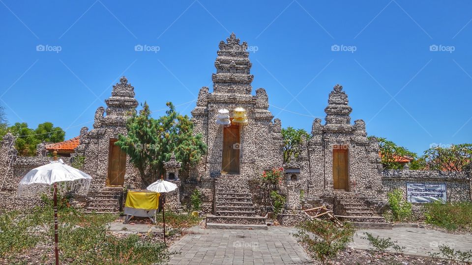 Temple at the top of Menjangan Islands