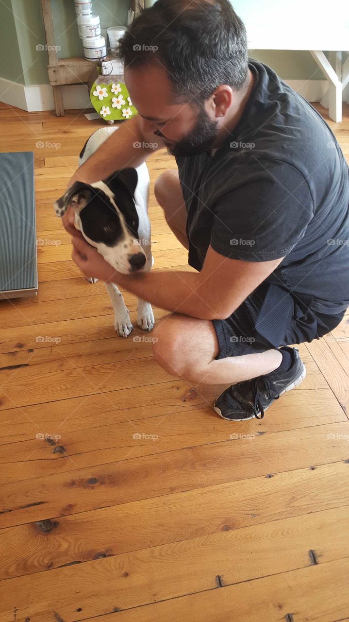 He gets so nervous going to the vet