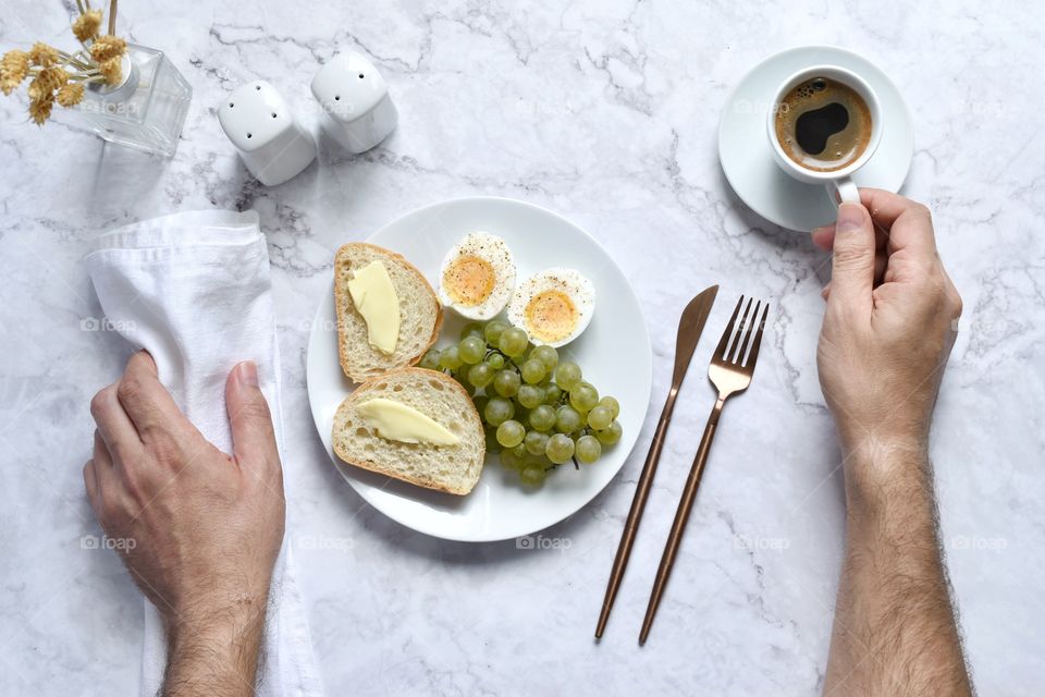 Breakfast on a plate 