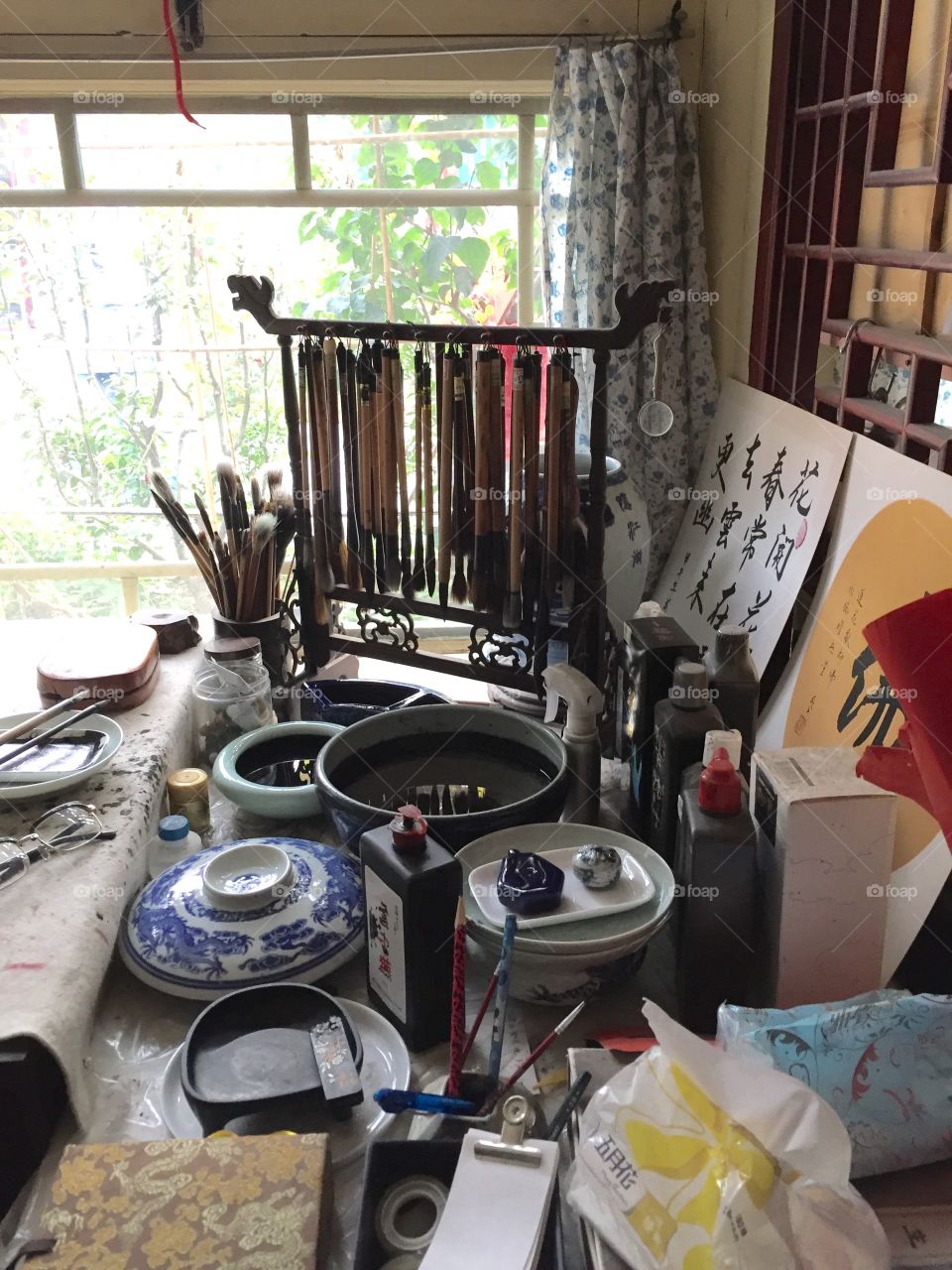 Artist's studio in China