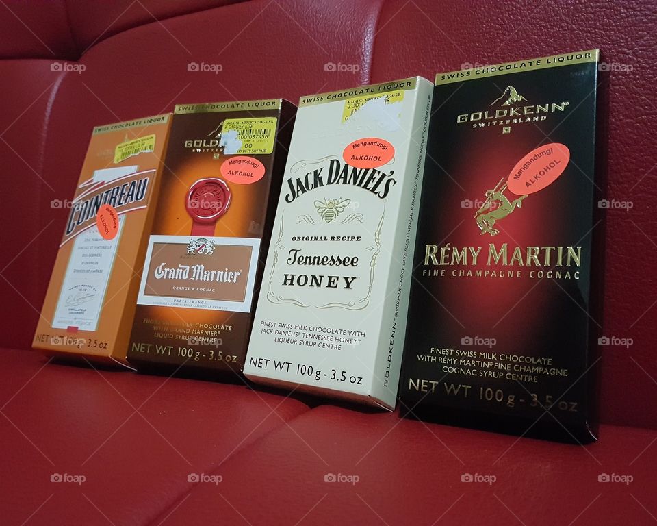 liquor chocolate collection as valentine gift