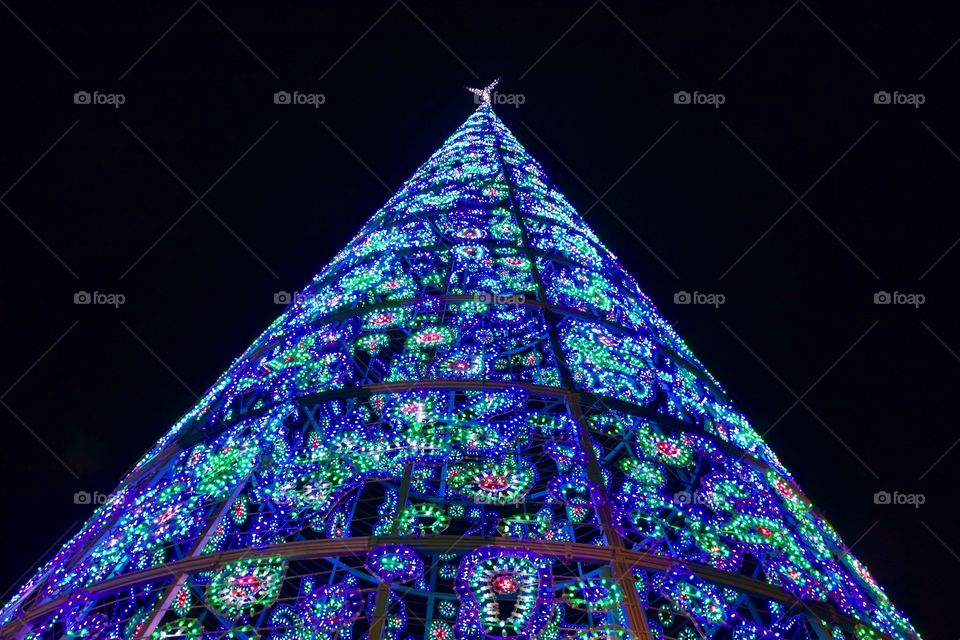 Christmas tree at Puerta del Sol in Madrid 