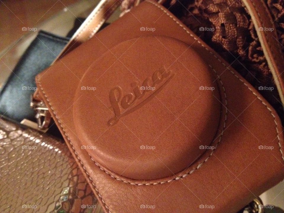 Leica camera leather case