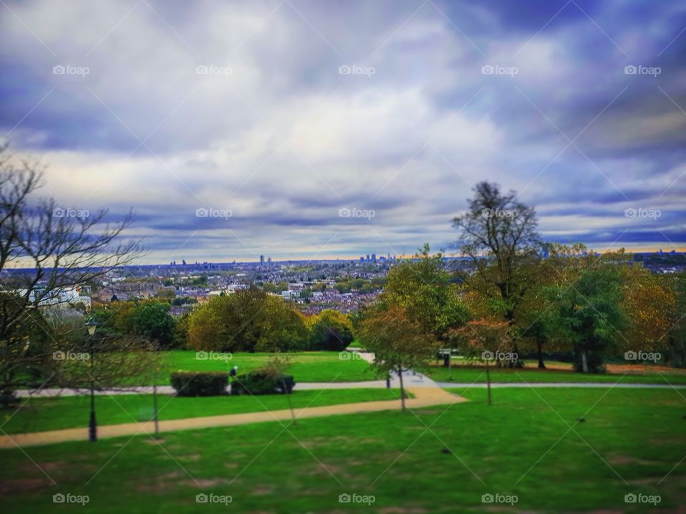 #london #skyline #alexandra #palace #view
