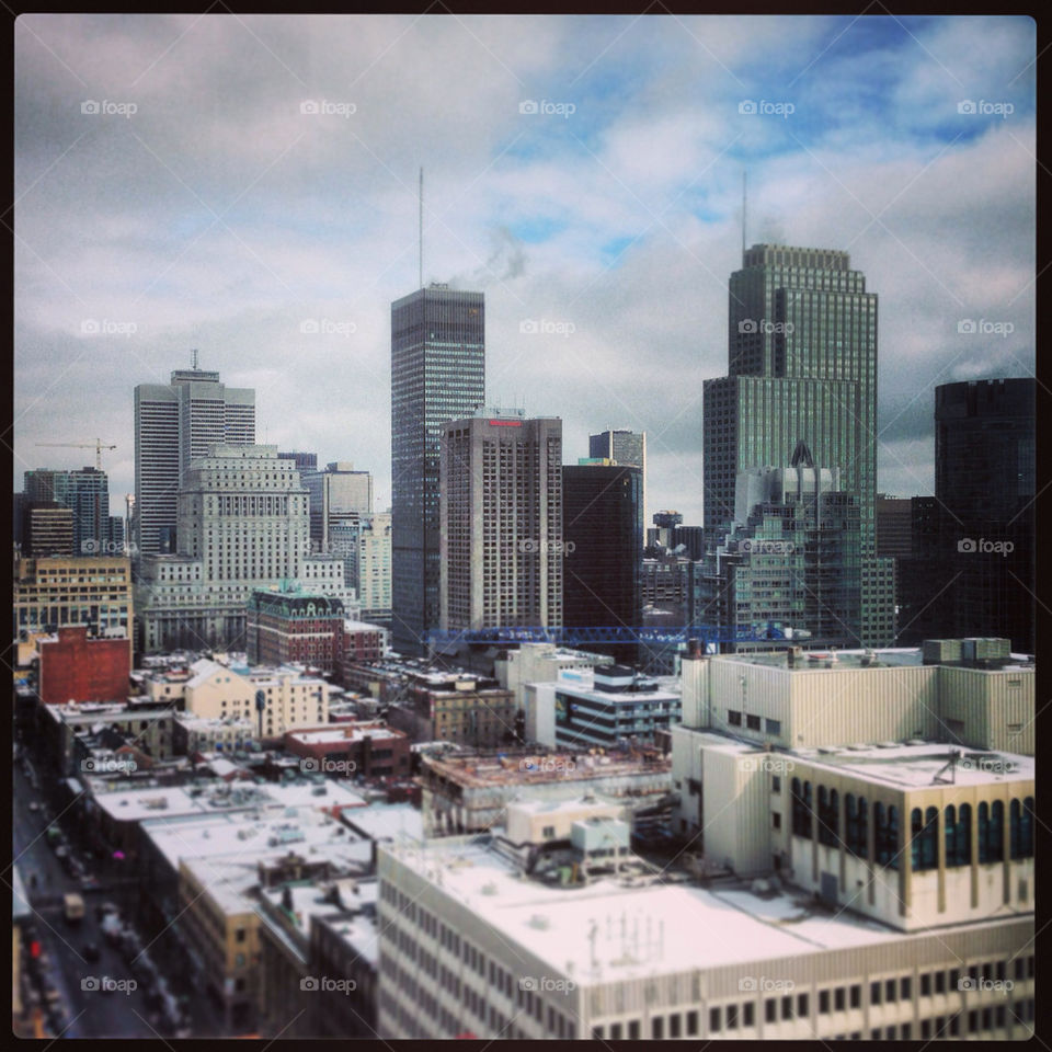Picture taken from the EV building of Concordia University in Montreal
