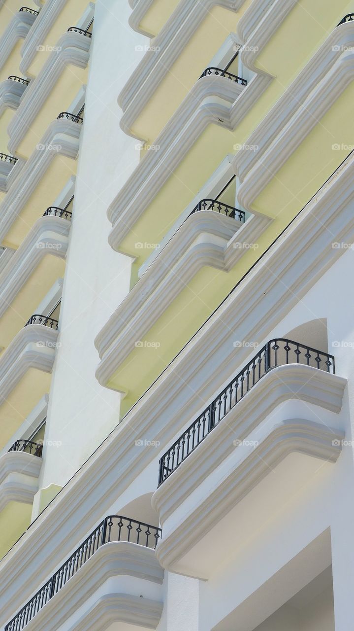 Condo beach resort balcony repetition