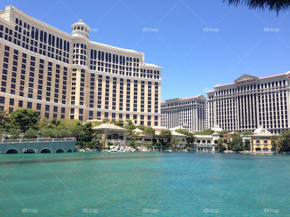 Bellagio Hotel. Bellagio hotel and fountain in Las Vegas 