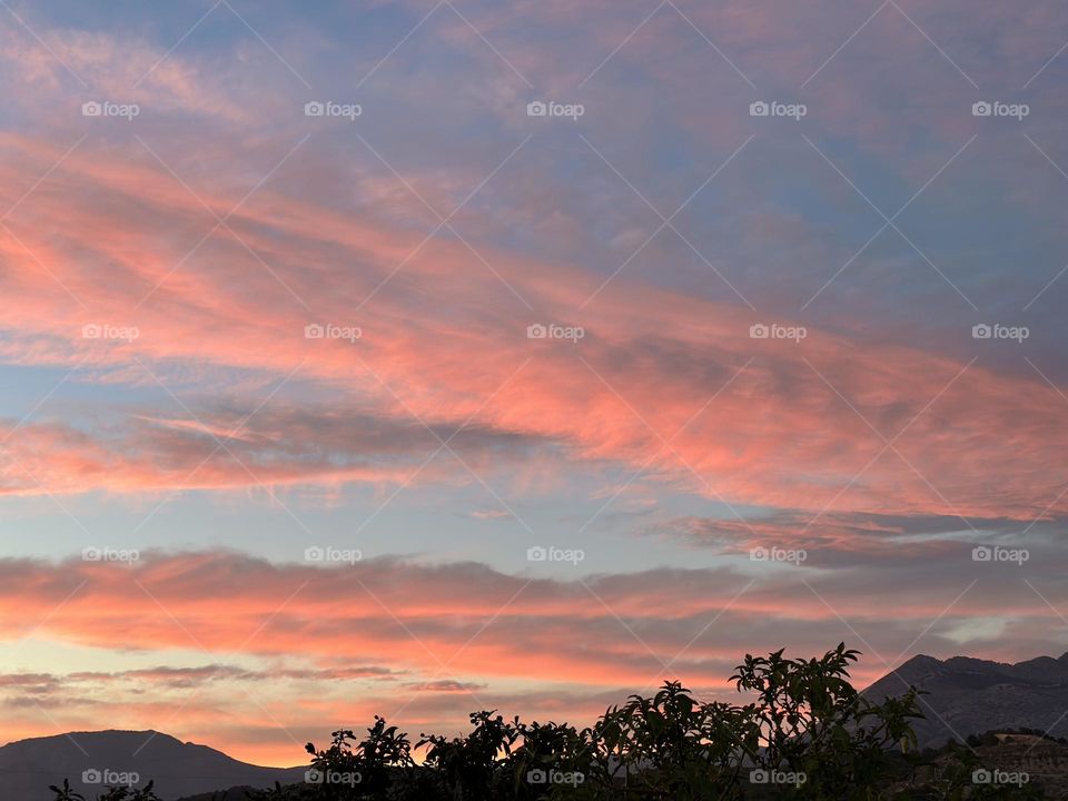 Sunset#sky#clouds#palms