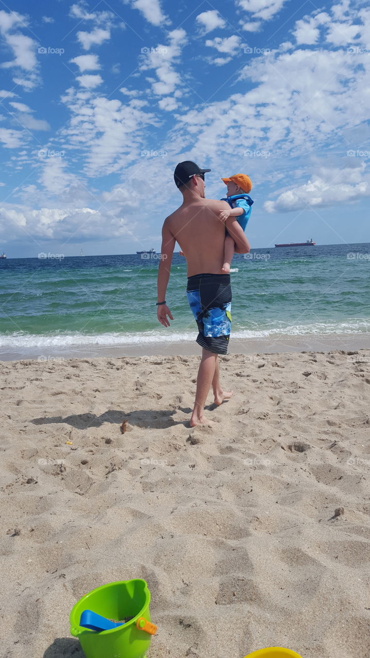 Daddy and son love in Ft. Lauderdale