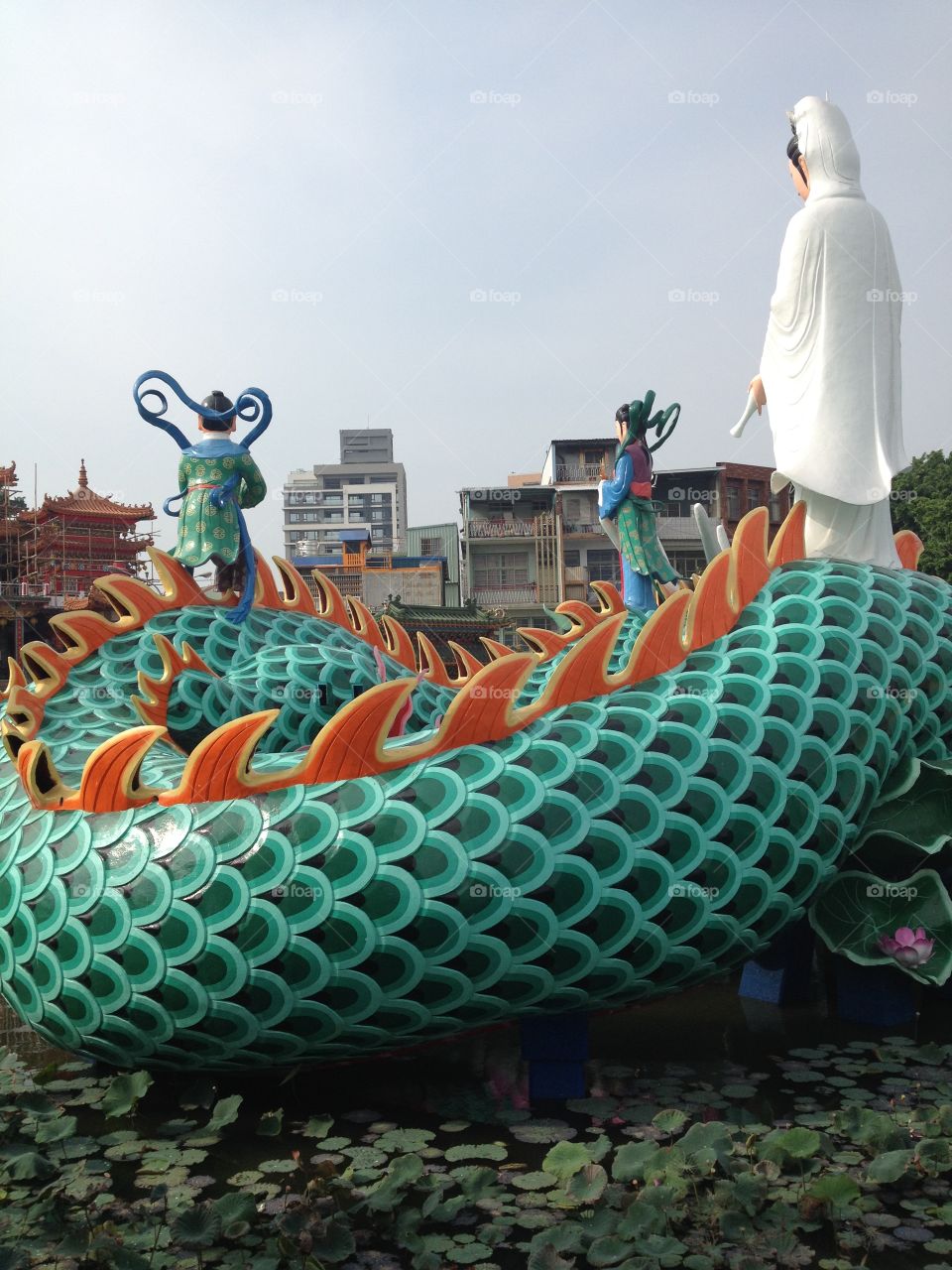 A dragon temple in Taiwan. 