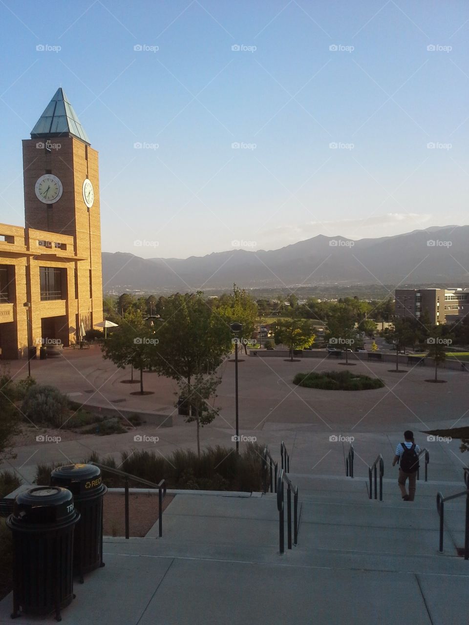 UCCS - the Rocky mountain campus. My beautiful university in the lovely setting sun. 