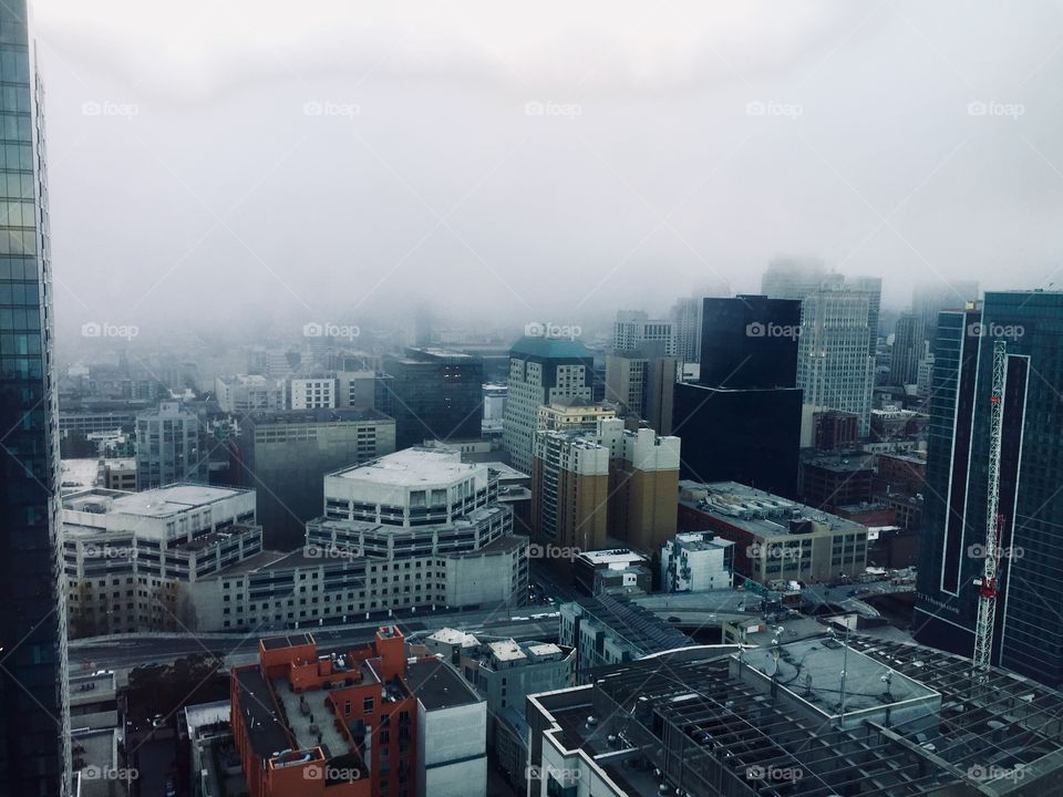 Nice view of the fog from my apartment