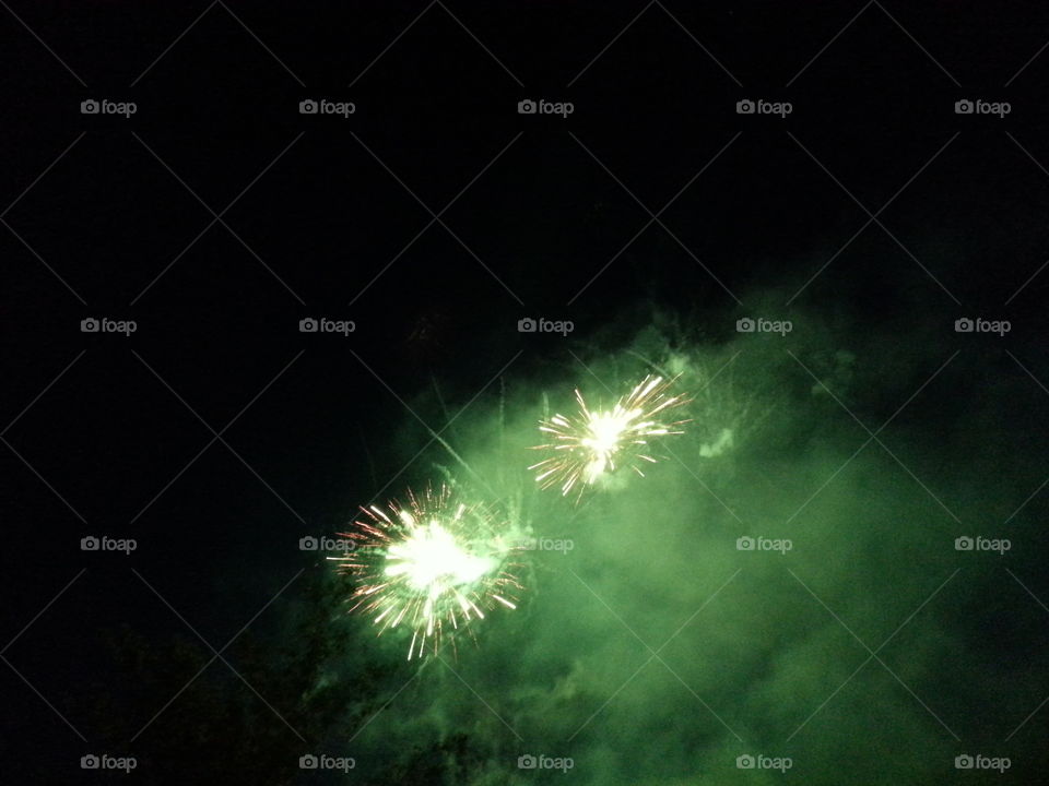 Green Fireworks