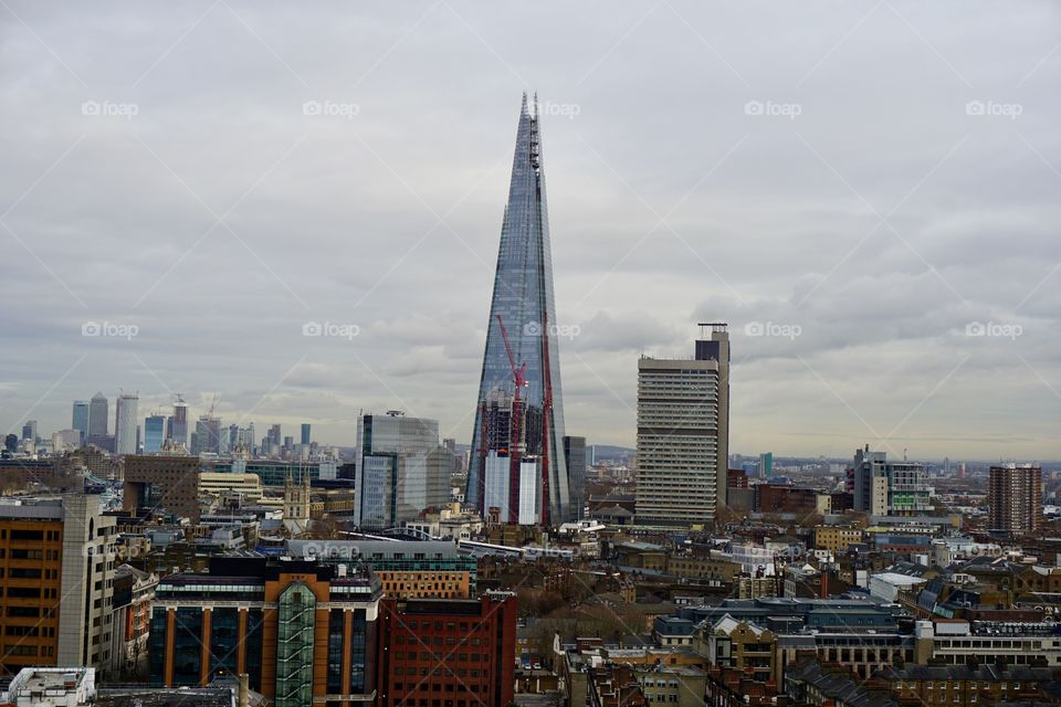The Shard taken from The Tate Modern .. London December 2018
