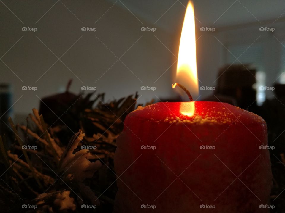 Candle, Candlelight, Flame, Wax, Christmas