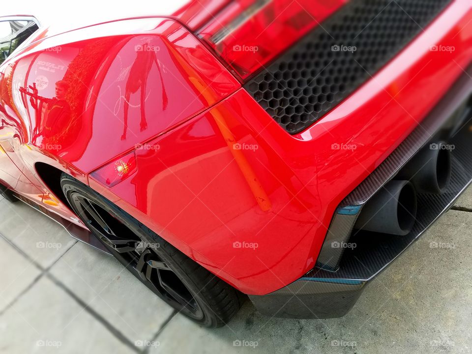 red Lamborghini