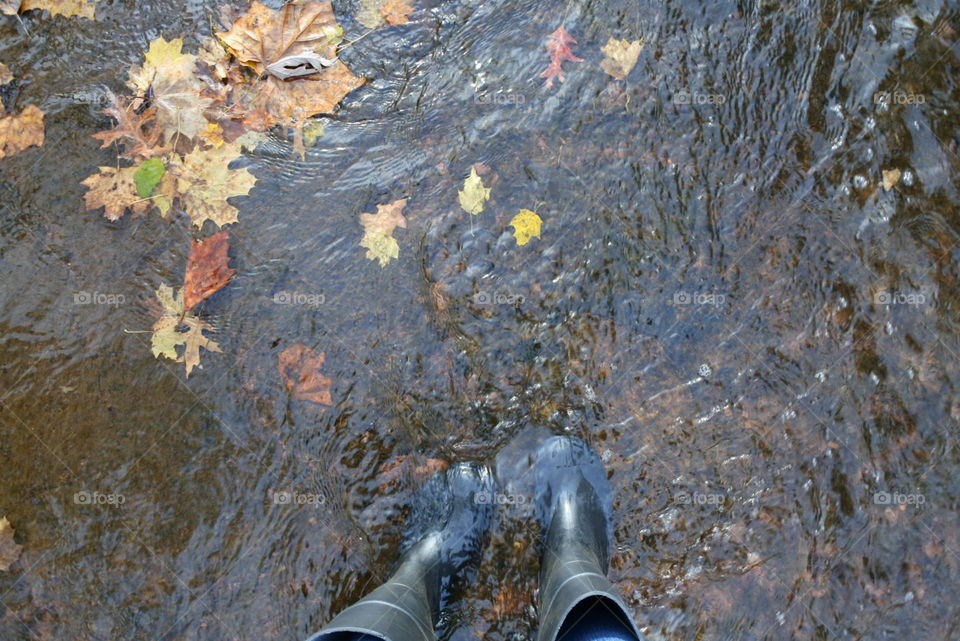 boots in the stream