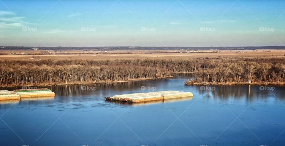 Landscape with a river view