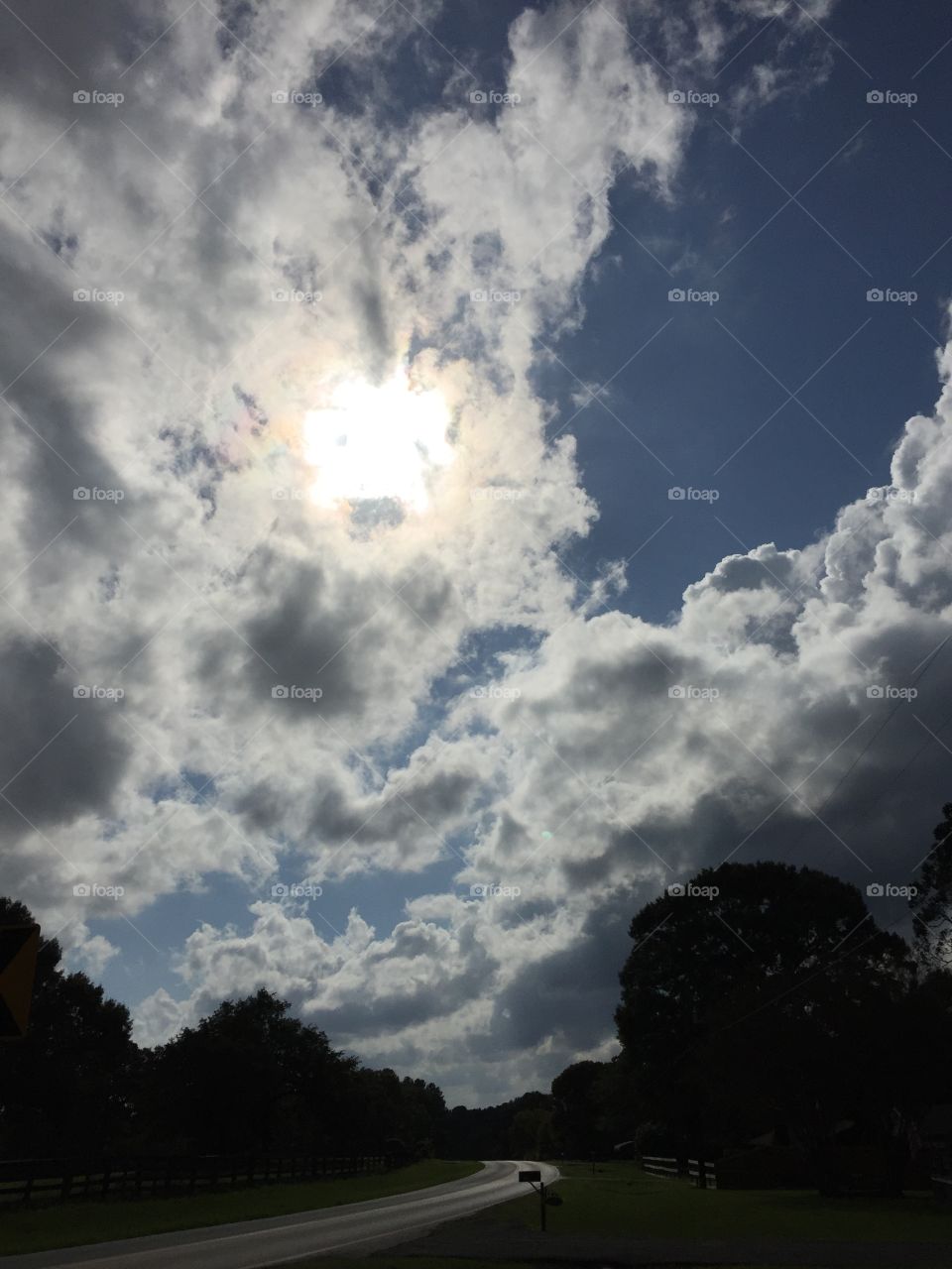 Clouds and sun