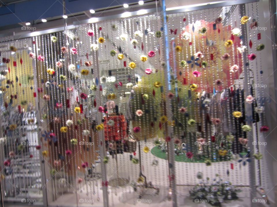 Gorgeous Floral Window Display in Tokyo's Ginza Shopping District.