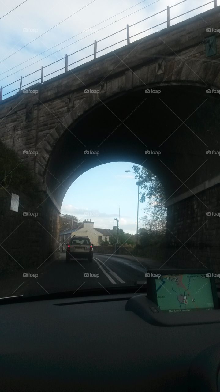 An interesting bridge that we drove beneath when traveling through england