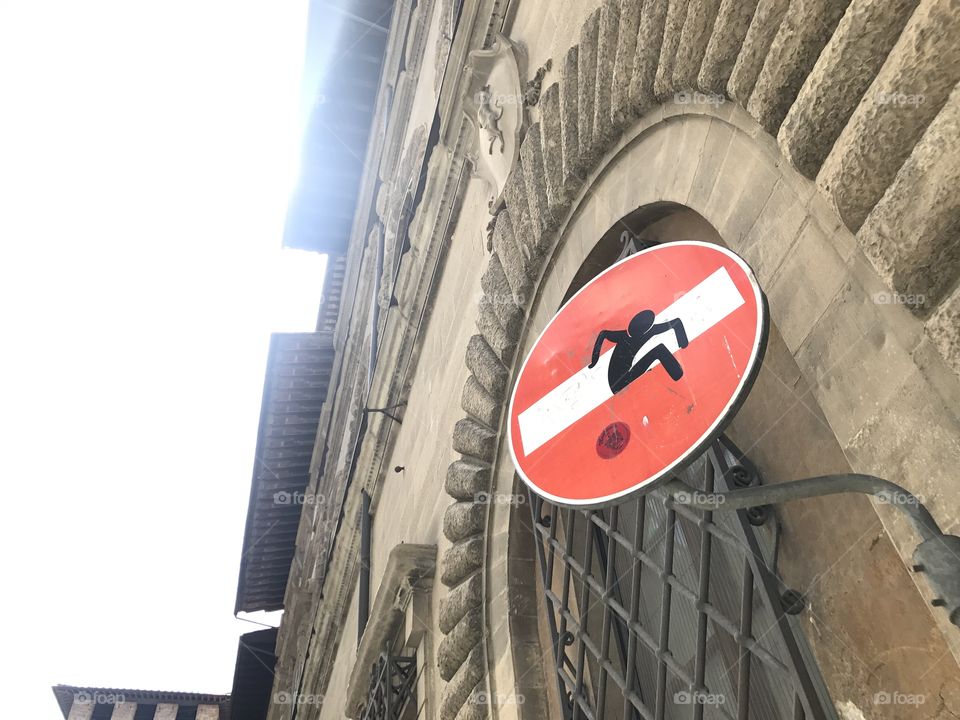 Road sign in Florence
