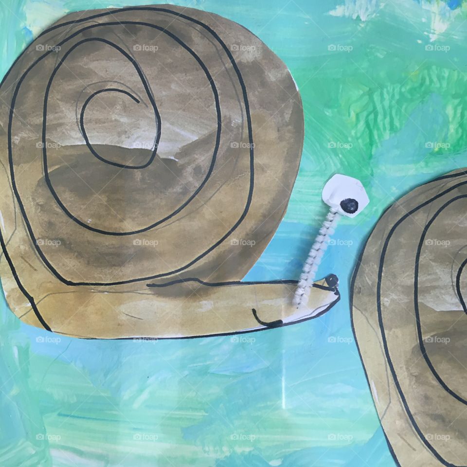 Painting of snails