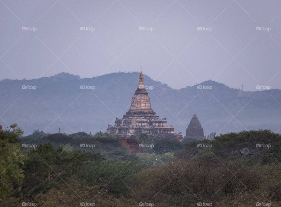 Famous pagoda at Bagun Myanmar
