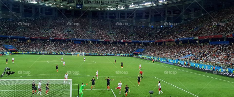 FIFA 2018 match Croatia-Denmark in Nizhny Novgorod