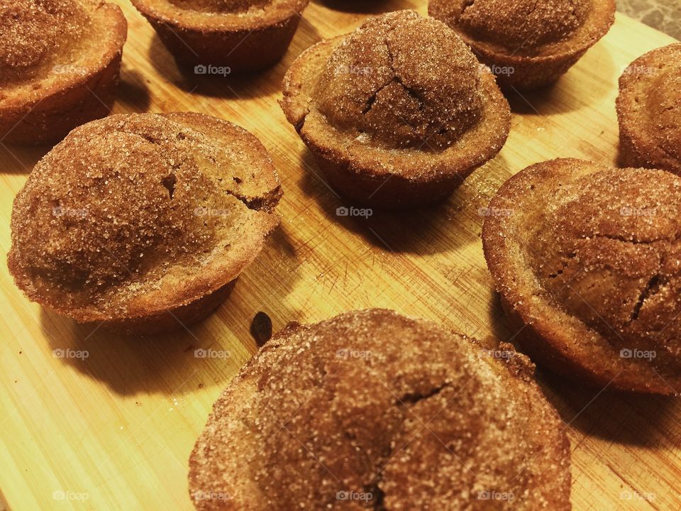 Homemade cinnamon muffins