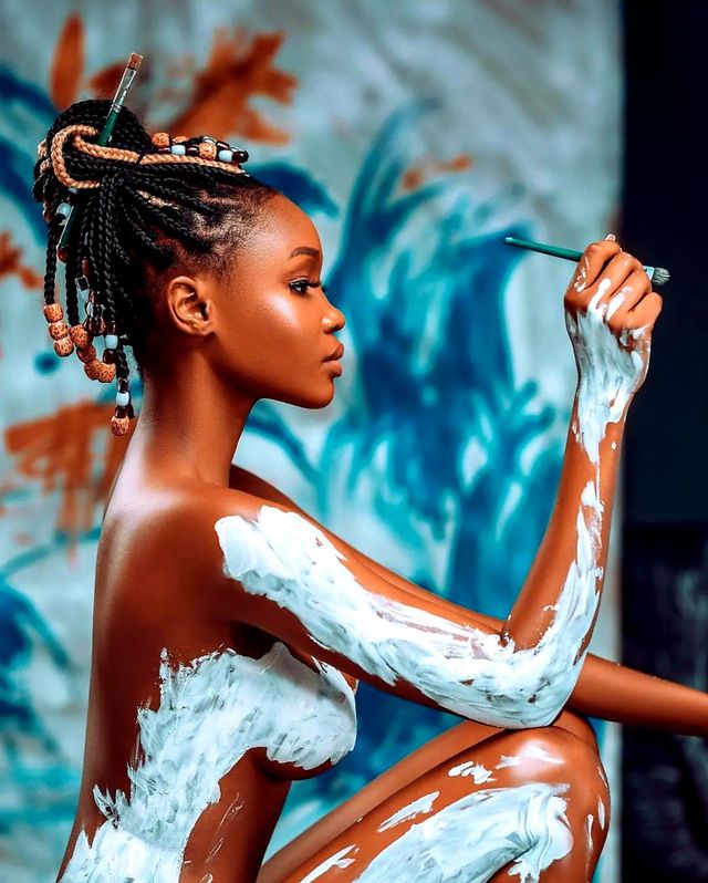 Close Up Mozambican Model