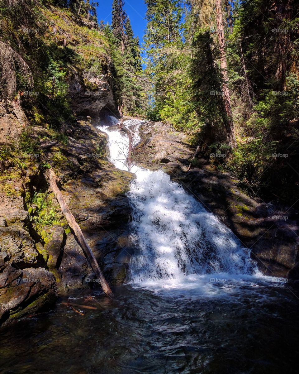 Upper Falls in Peterson Creek Park, Kamloops BC, Canada