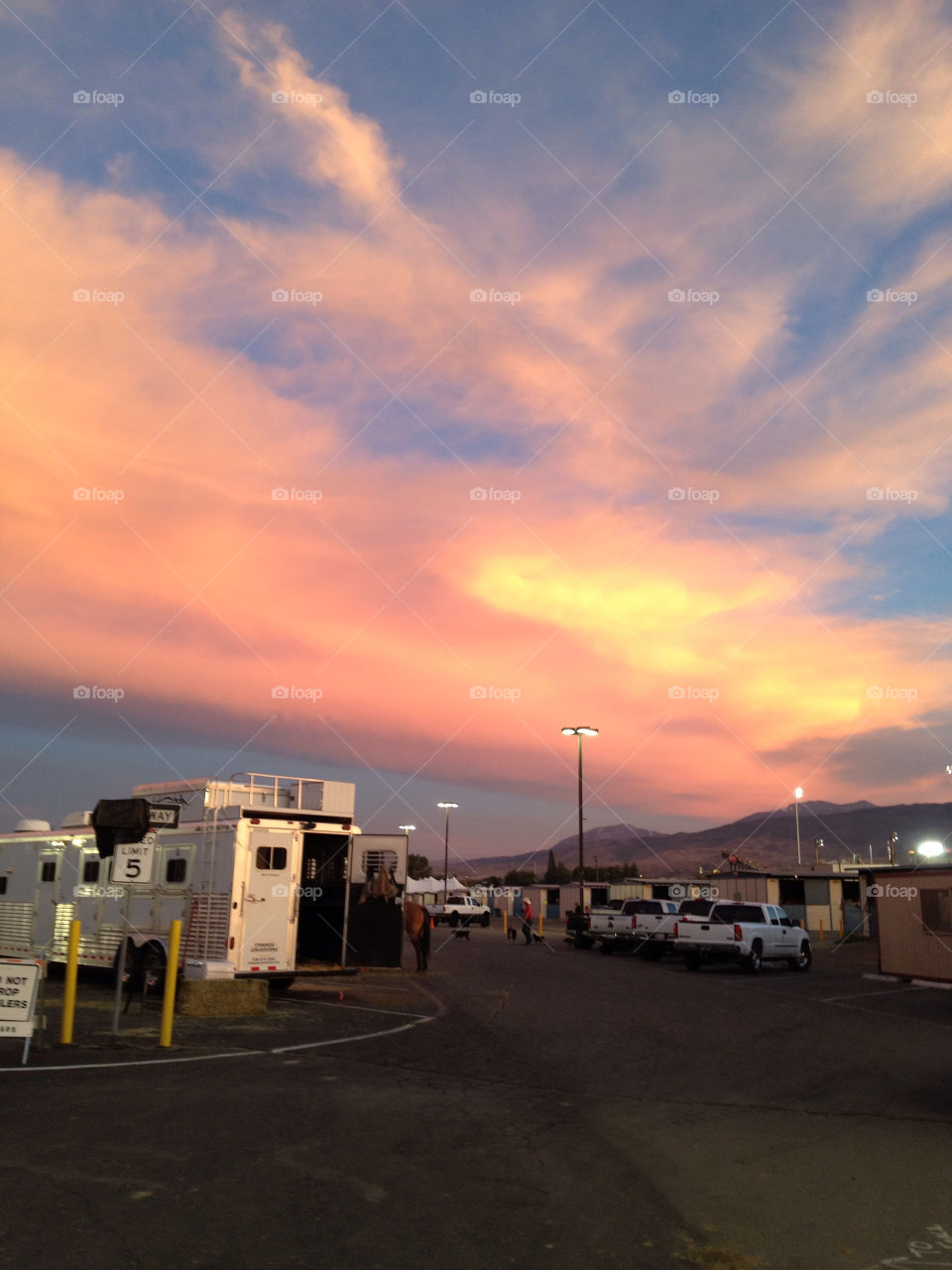 reno horse trailers at reno rodeo rodeo sky by Trevor