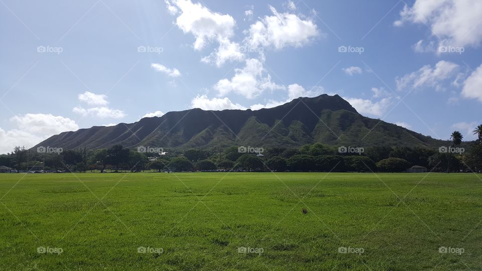 Diamond Head Volcano - Waikiki Hawaii