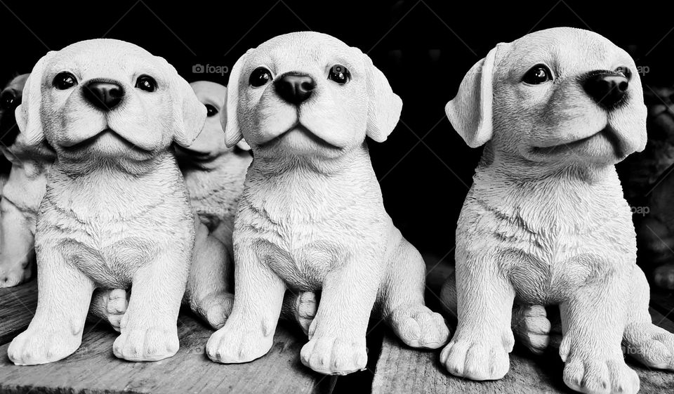 Cute puppy dog garden ornaments!