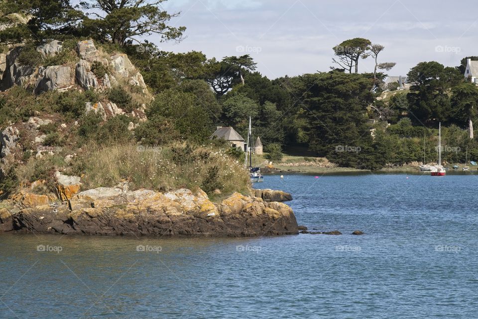 view of the coast of the sea