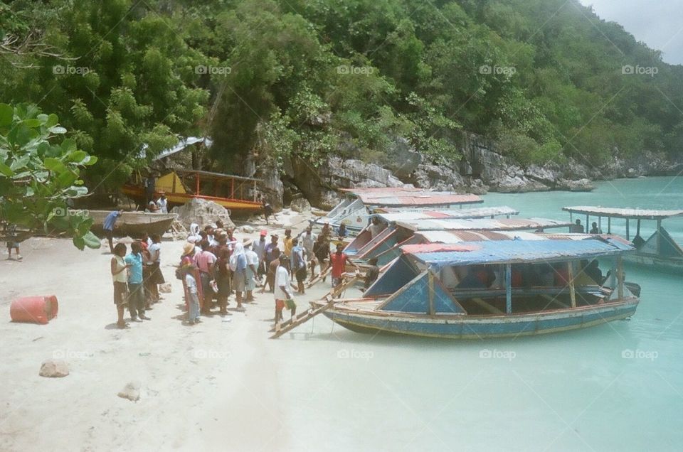 Tap tap, Labadee Haiti, Water Boat Village Sea Transportation