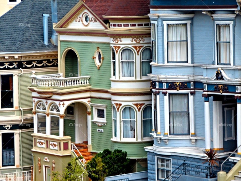 San Francisco architecture. San Francisco architecture detail