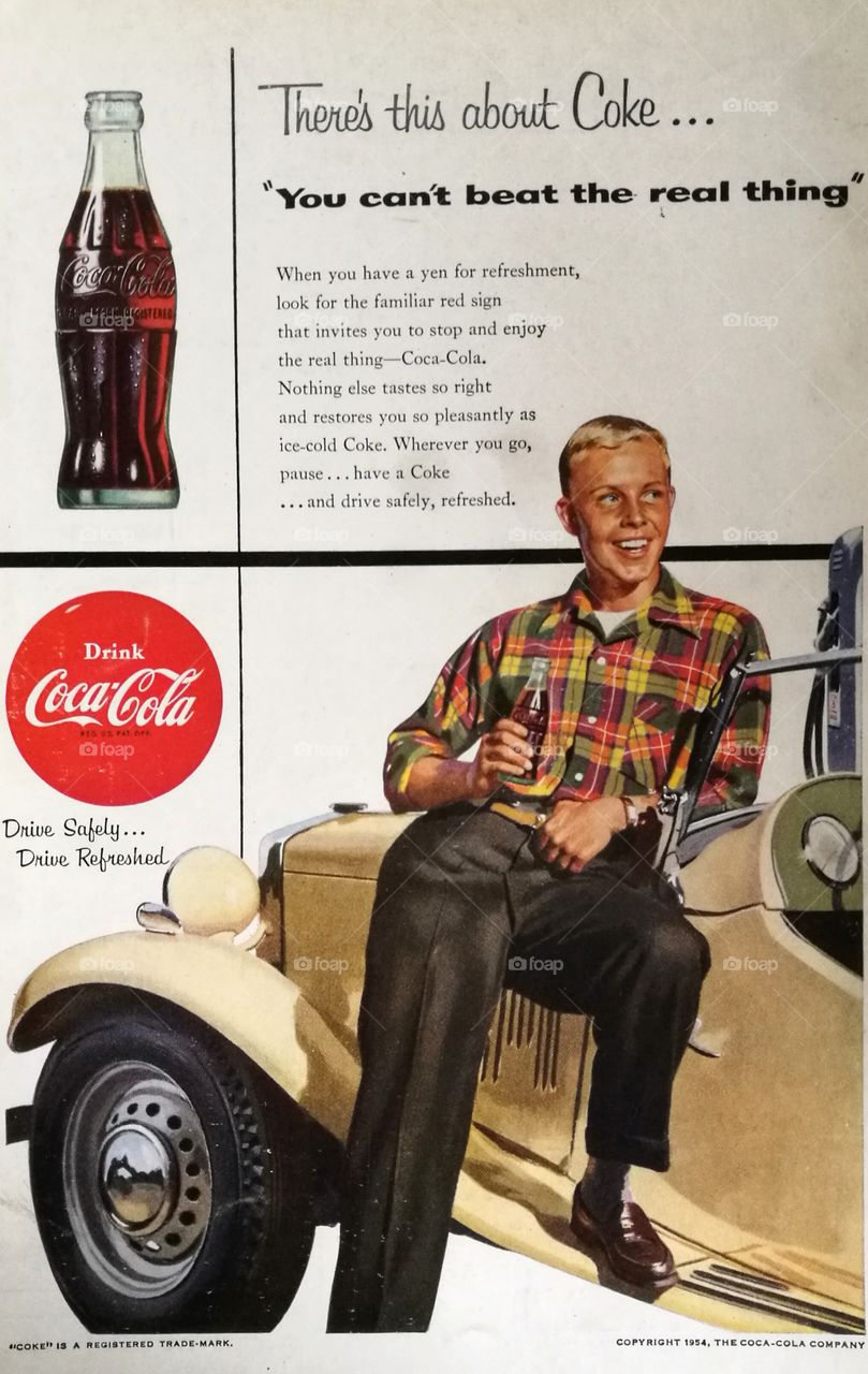 Drink Coca-Cola Vintage Ad