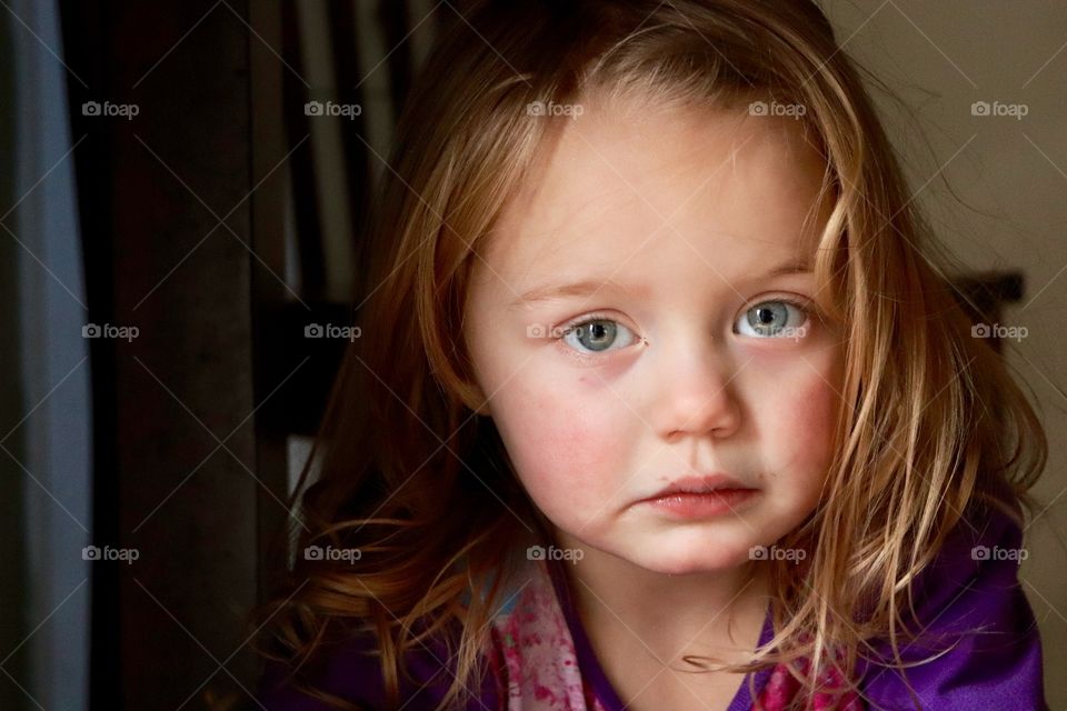 A quick snap of my beautiful daughter looking sad.