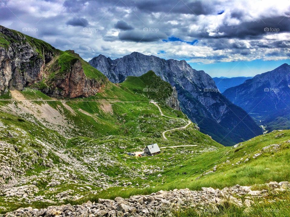 Scenic view of mountains