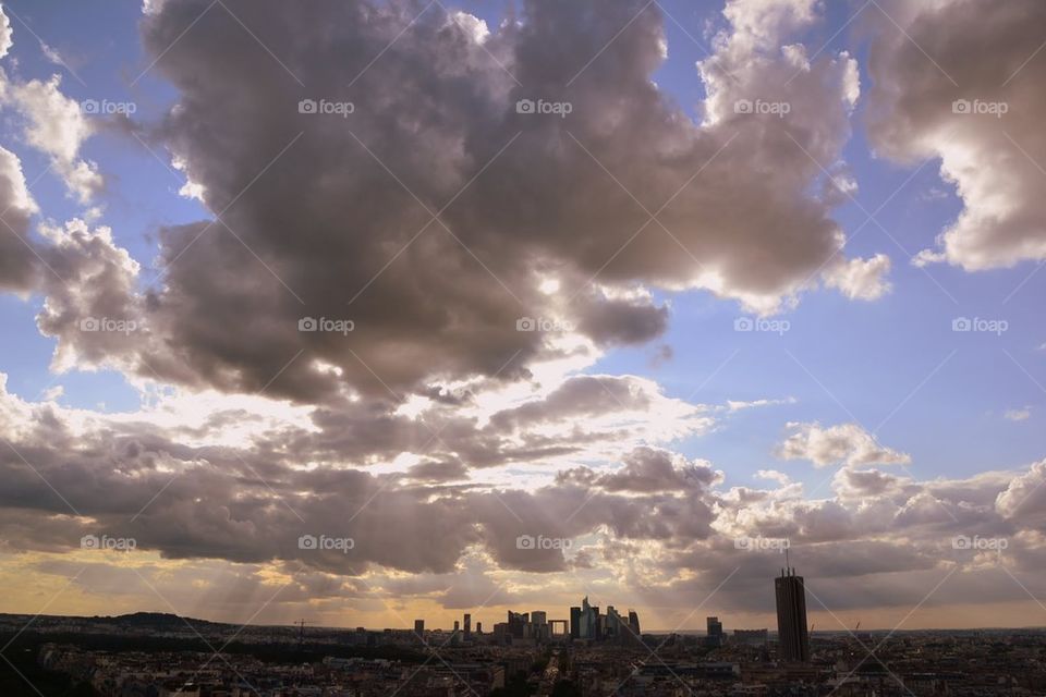 Clouds over the Paris