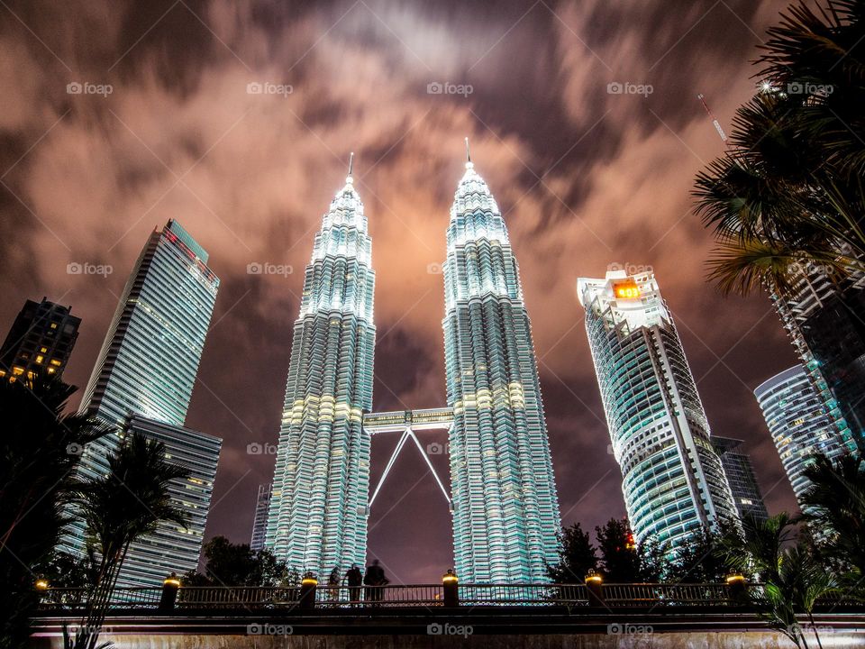 Petronas Towers at night