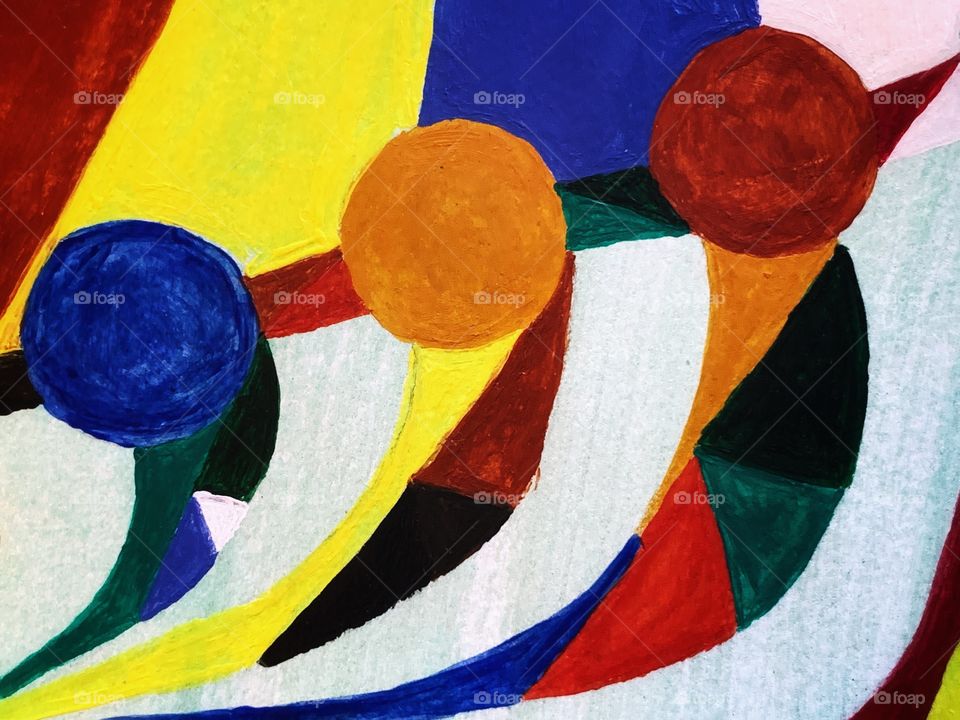 Abstract art (my painting) in acrylic 