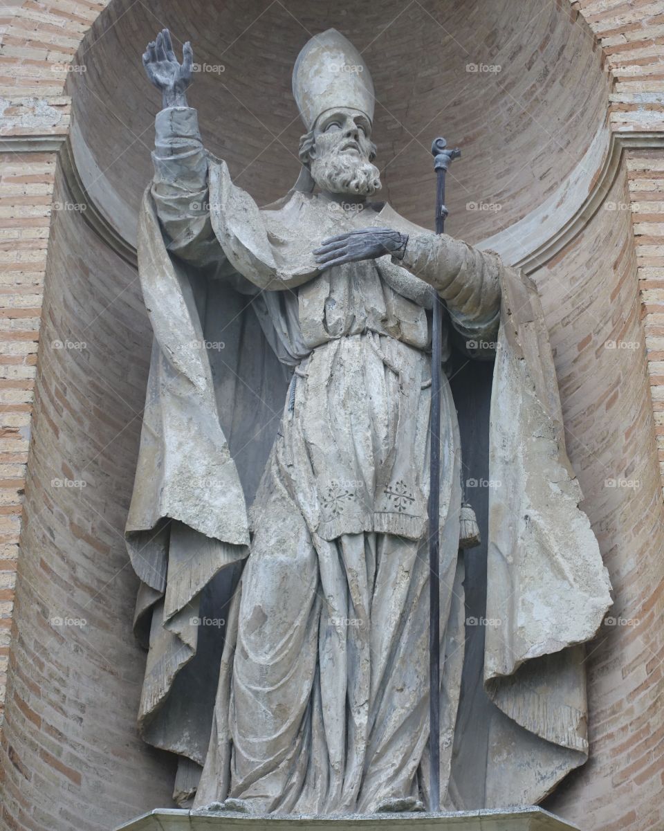 Saint Savino, memorial monument, Fermo, Marche region, Italy