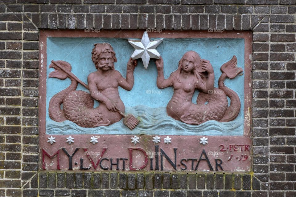 Facade Stone At Gein Zuid Number 12 My Lvcht Diin Star At Abcoude The Netherlands 8-4-2024